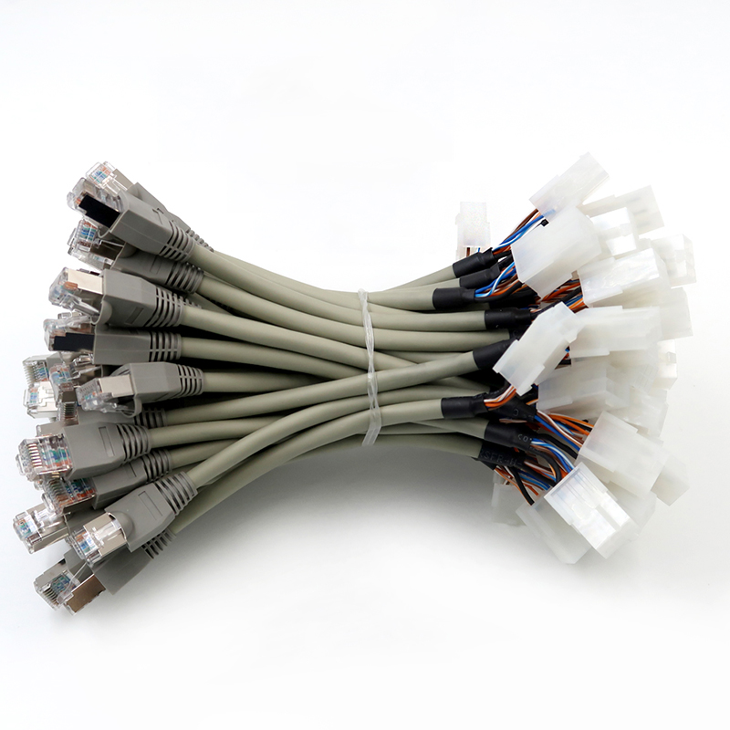 راه حل مهار سیم کشی سفارشی کابل اترنت صنعتی CAT6 rj45 