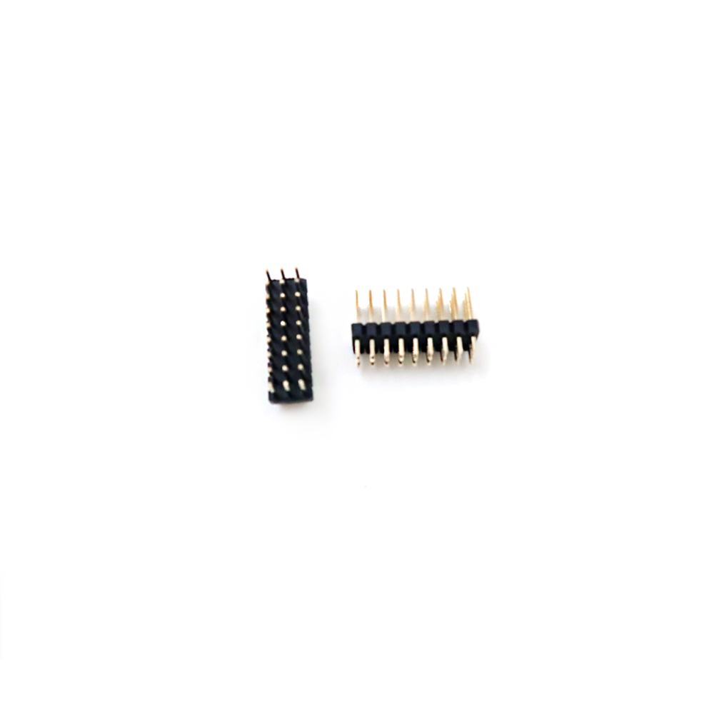 卸売ピン ヘッダー コネクタ 1.27 ミリメートル ピッチ H = 2.5 二重列二重層ストレート DIP 2-40pin