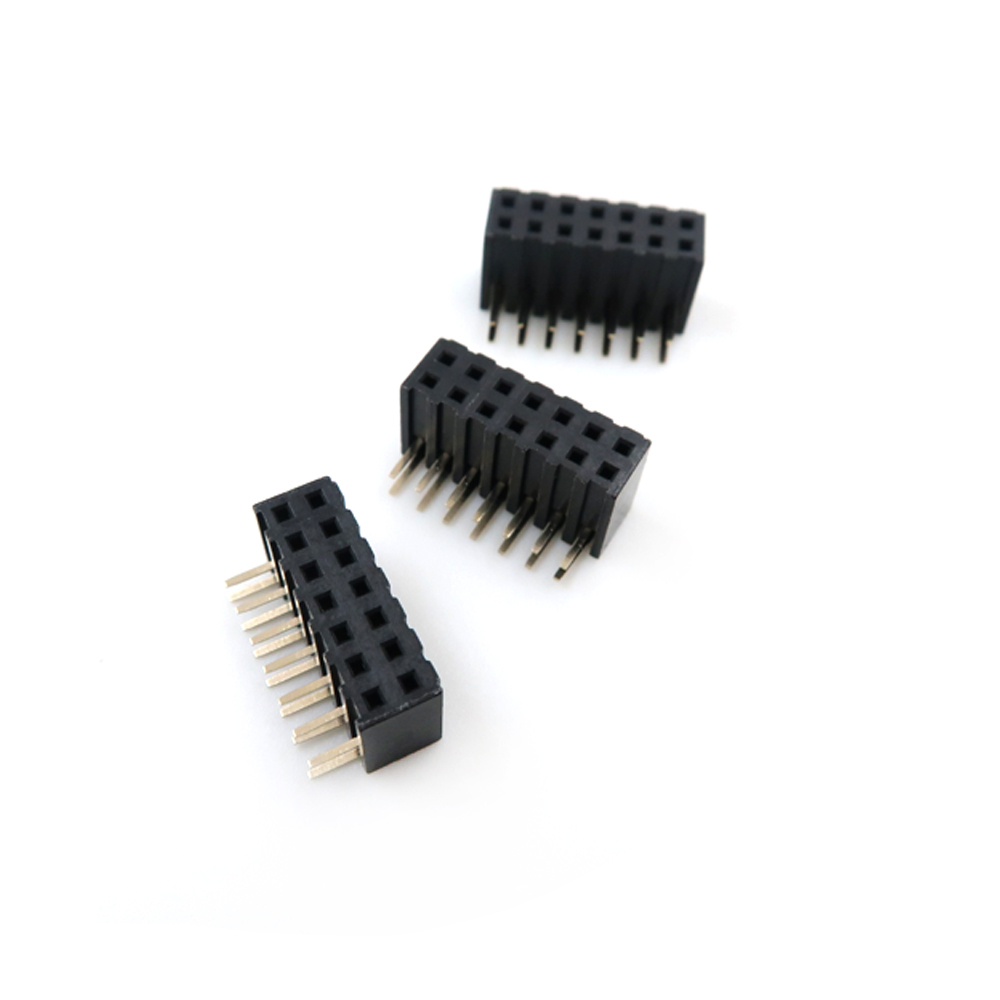 samice 1,27 kol&iacute;kov&yacute; konektor z&aacute;suvka samice 2x7p 14 kol&iacute;ků rozteč 2,54 mm Z&aacute;suvka prav&yacute; jednořad&yacute; &uacute;hel Z&aacute;hlav&iacute; kol&iacute;ku