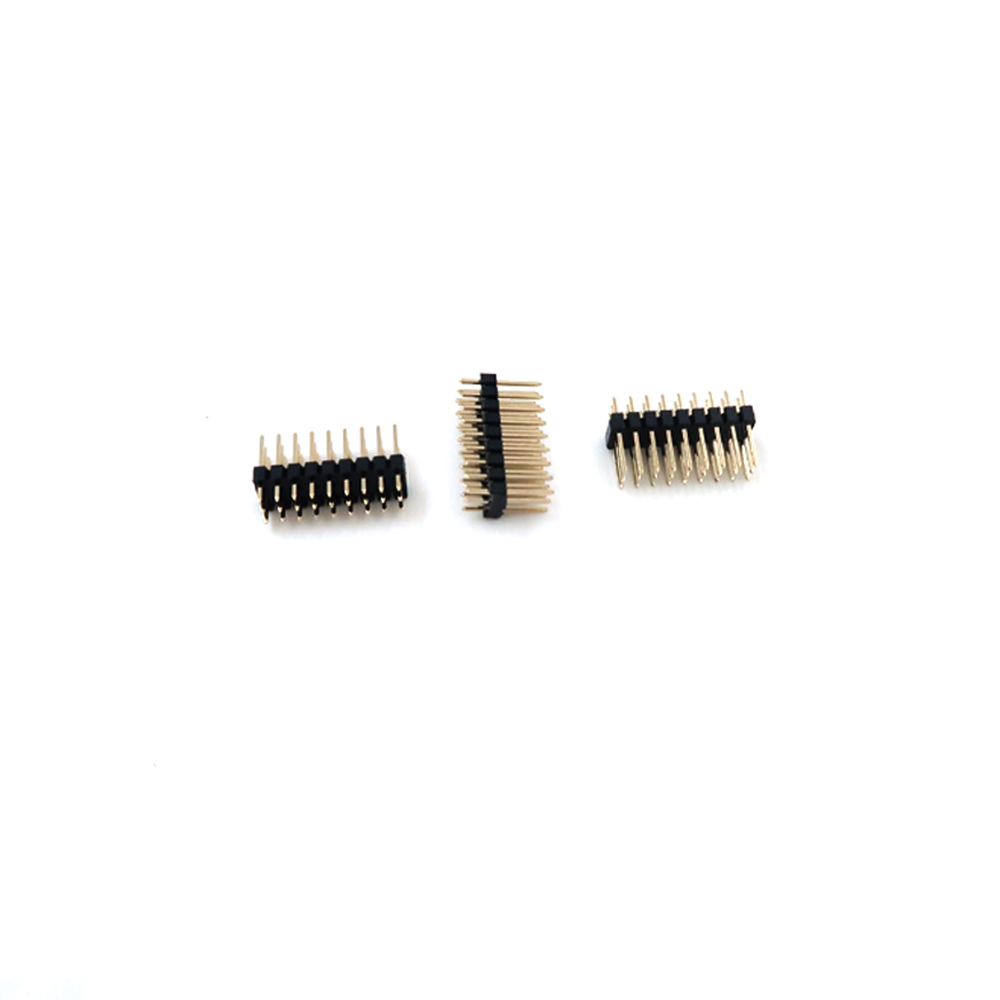 卸売ピン ヘッダー コネクタ 1.27 ミリメートル ピッチ H = 2.5 二重列二重層ストレート DIP 2-40pin