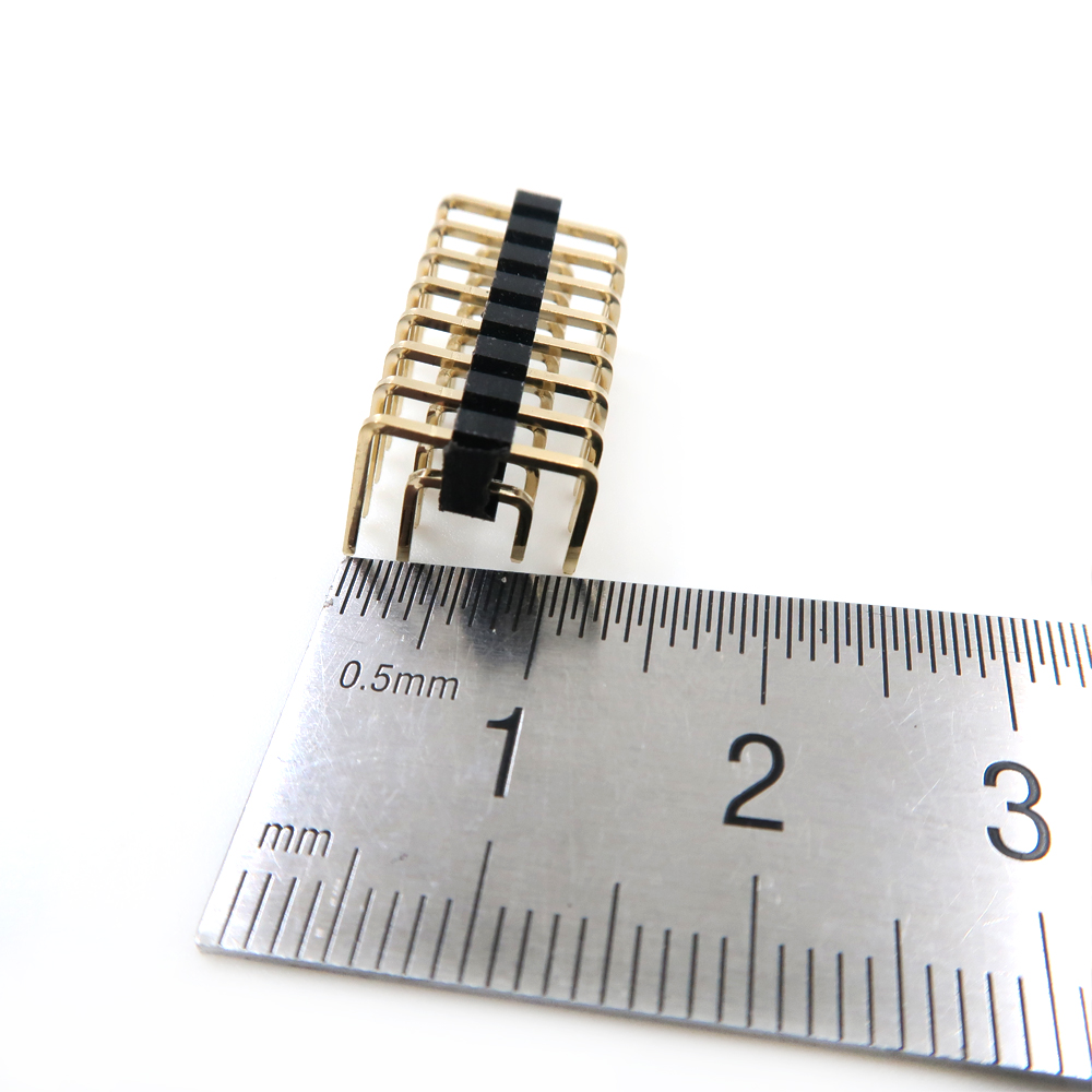 Jednorzędowe złącze pinowe z podw&oacute;jną obudową, żeńskie, męskie, złącze PCB