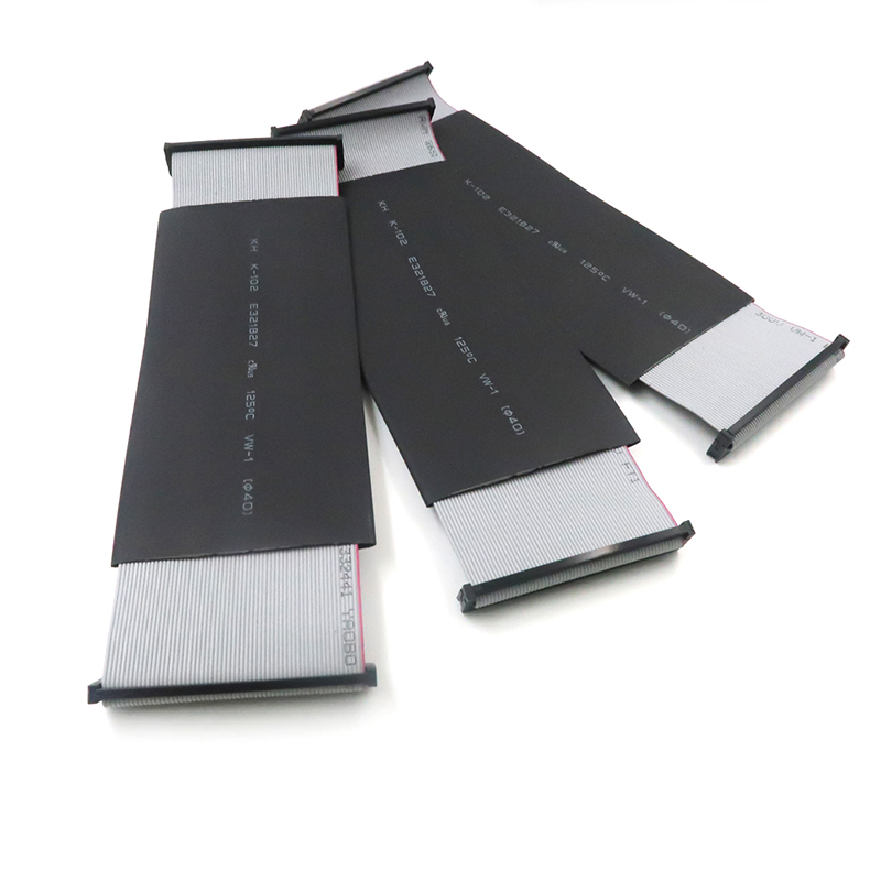 Konektor IDC 2.54MM Berkualitas Tinggi dengan Rakitan Kawat Kabel Datar Panjang UL2651 yang disesuaikan