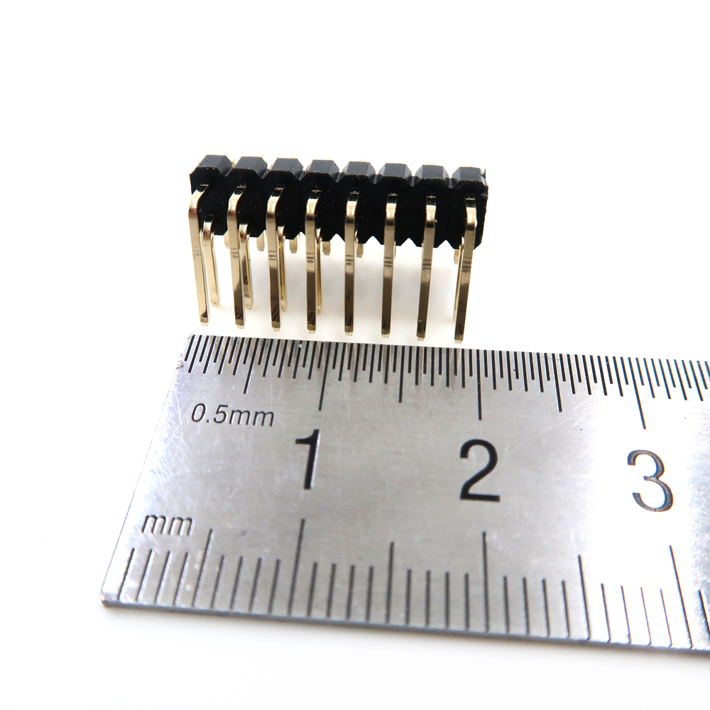 Jednorzędowe złącze pinowe z podw&oacute;jną obudową, żeńskie, męskie, złącze PCB