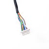 Conector M12 furo de 12 pinos macho codificado A montagem em painel de trava traseira conjunto de cabo de plugue de caixa de terminal JST