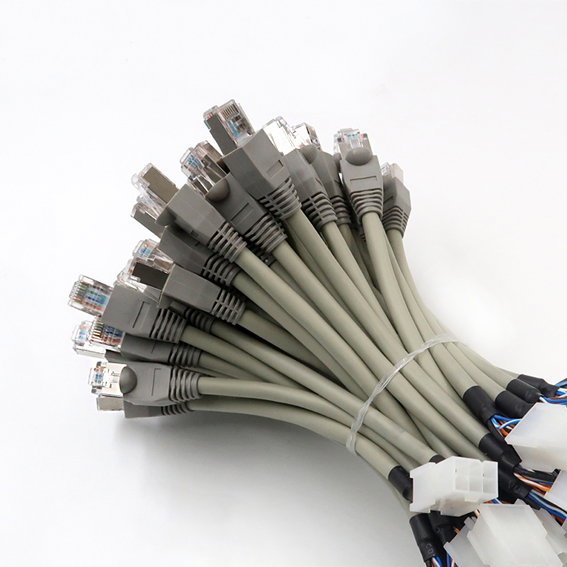 راه حل مهار سیم کشی سفارشی کابل اترنت صنعتی CAT6 rj45 
