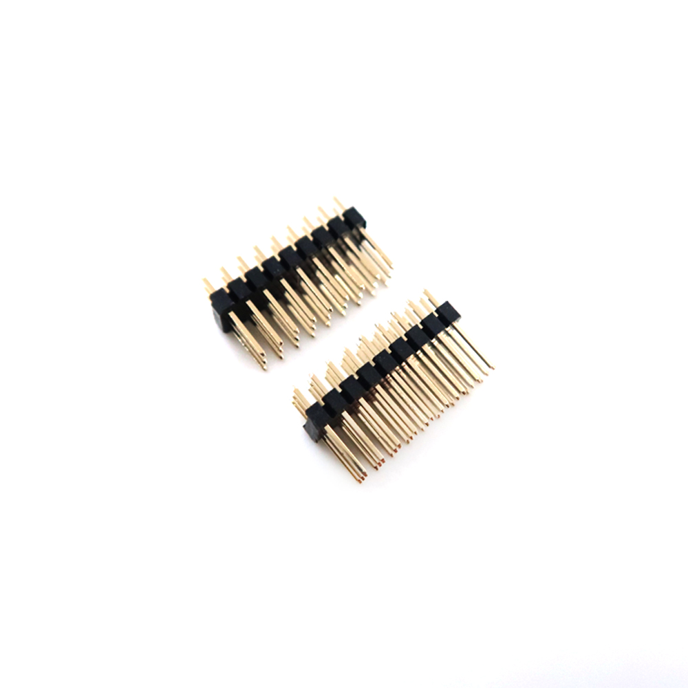 卸売ピン ヘッダー コネクタ 1.27 ミリメートル ピッチ H = 2.5 二重列二重層ストレート DIP 2-40pin