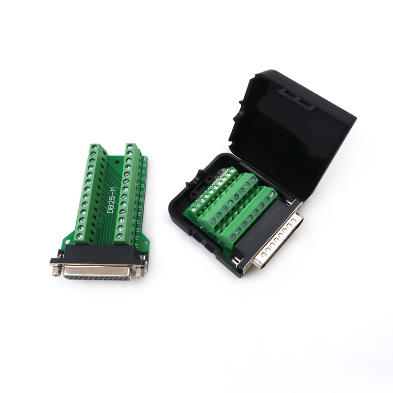 D-SUB sans soudure 9 broches 15 broches 25 broches m&acirc;le femelle bornes de d&eacute;rivation connecteur &agrave; vis