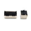 高品質 rj45 RJ45 模組化插孔 8P8C 連接器 rj45 直角帶 LED 帶閂鎖 1X1 端口母 rj11 插座連接器