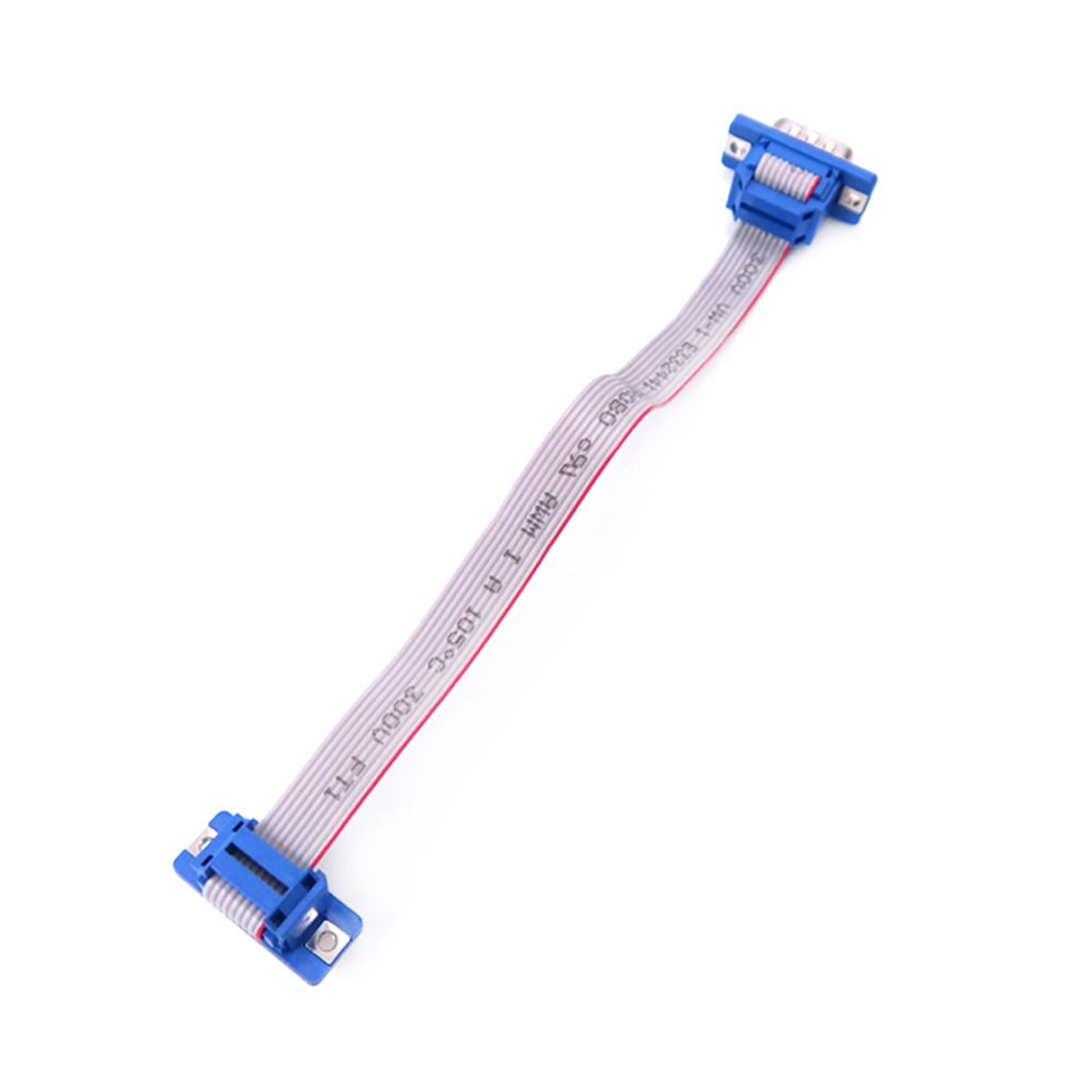 Connecteur dB9 m&acirc;le &agrave; femelle, c&acirc;ble D-SUB, c&acirc;ble plat 