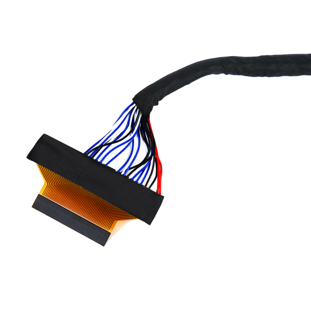 OEM ODM ROHS سازگار با الکتریکی سفارشی 40 پین LVDS LVDS 50 کابل پین 30 کابل LVDS