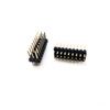 卸売ピン ヘッダー コネクタ 1.27 ミリメートル ピッチ H = 2.5 二重列二重層ストレート DIP 2-40pin