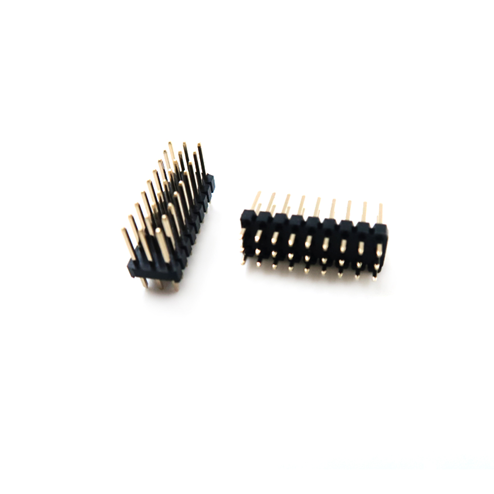 卸売ピン ヘッダー コネクタ 1.27 ミリメートル ピッチ H = 2.5 二重列二重層ストレート DIP 2-40pin