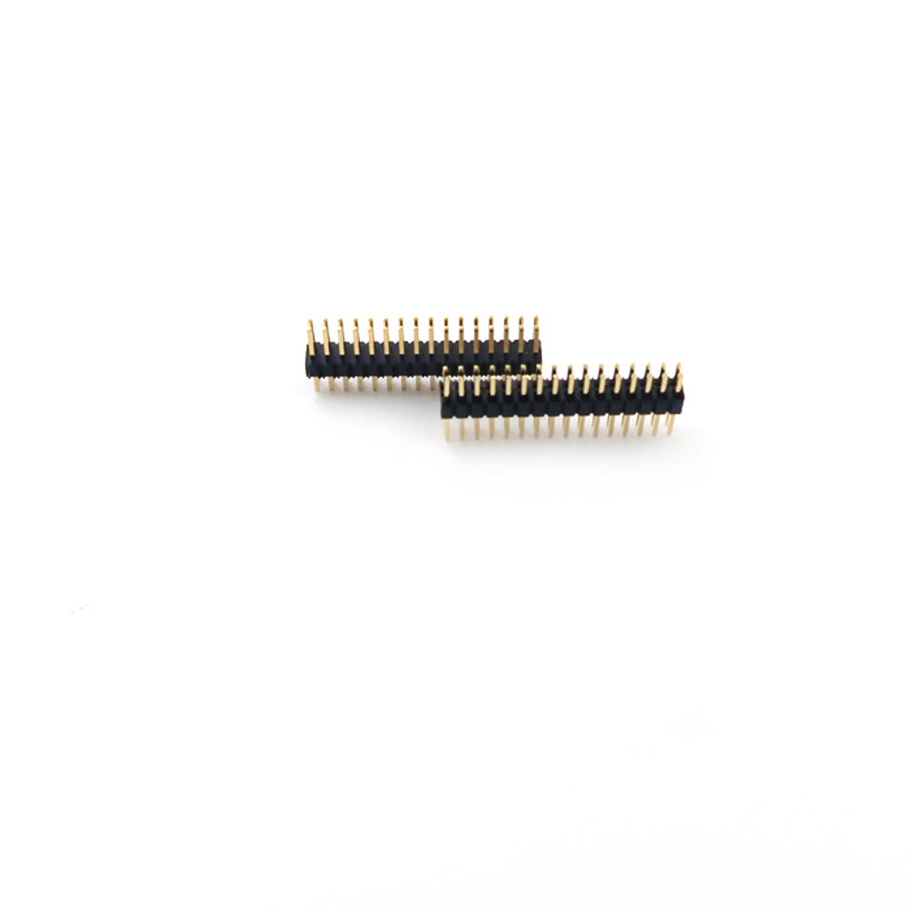 Cabe&ccedil;alho de pino do conector eletr&ocirc;nico de fileira dupla