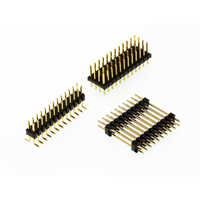 1.27mm femina header una row dual habitationi per foraminis type pin header iungo