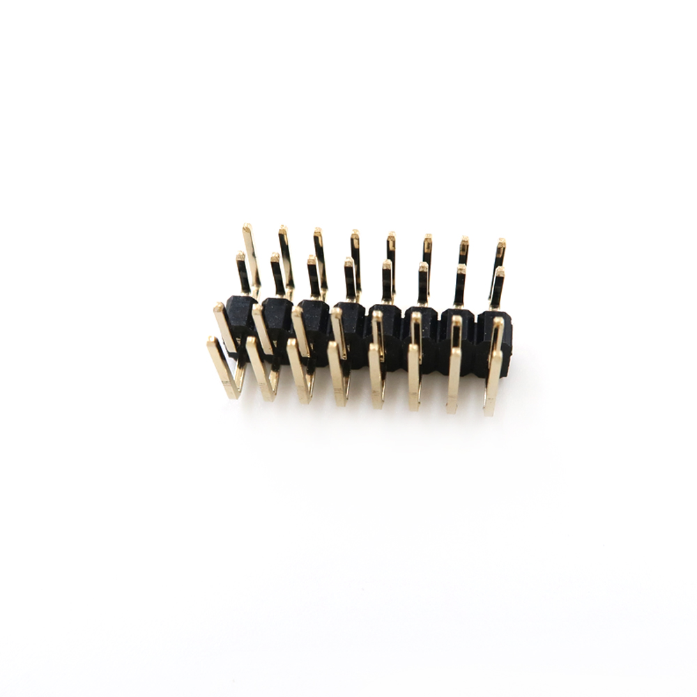 Jednorzędowe złącze pinowe z podw&oacute;jną obudową, żeńskie, męskie, złącze PCB