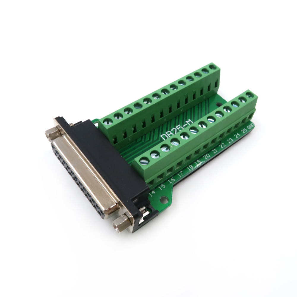 D-SUB sans soudure 9 broches 15 broches 25 broches m&acirc;le femelle bornes de d&eacute;rivation connecteur &agrave; vis