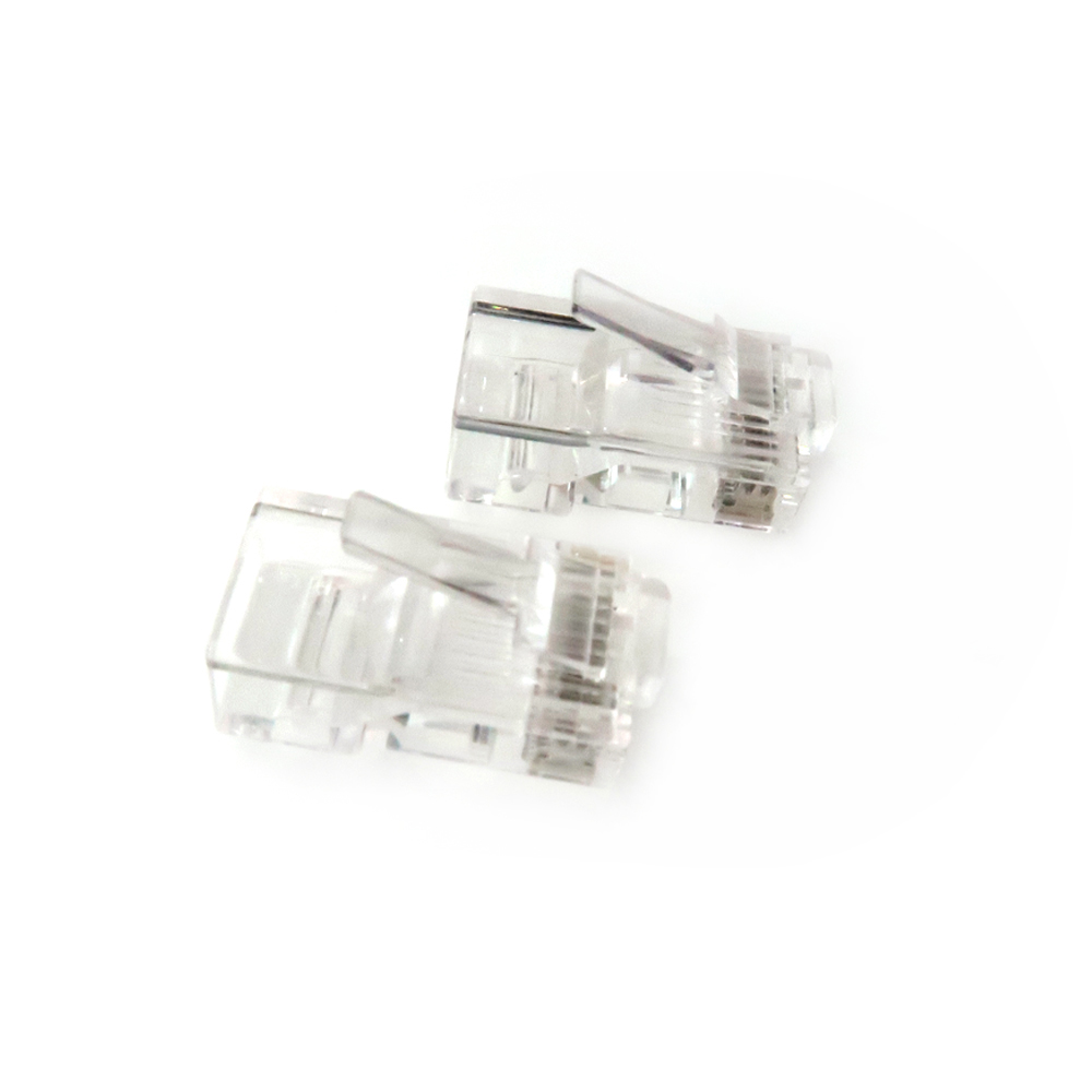 RJ45 hvid klar plastikfatning Enkelt UTP stik RJ45 stik vandt&aelig;t stik