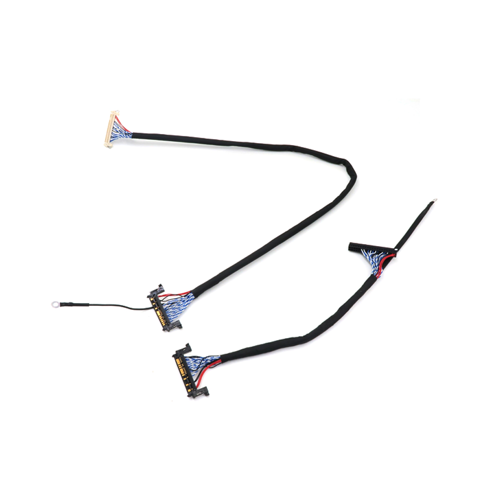 OEM 客製化 LCD 螢幕電纜 IPEX 顯示電纜轉 LVDS 電纜