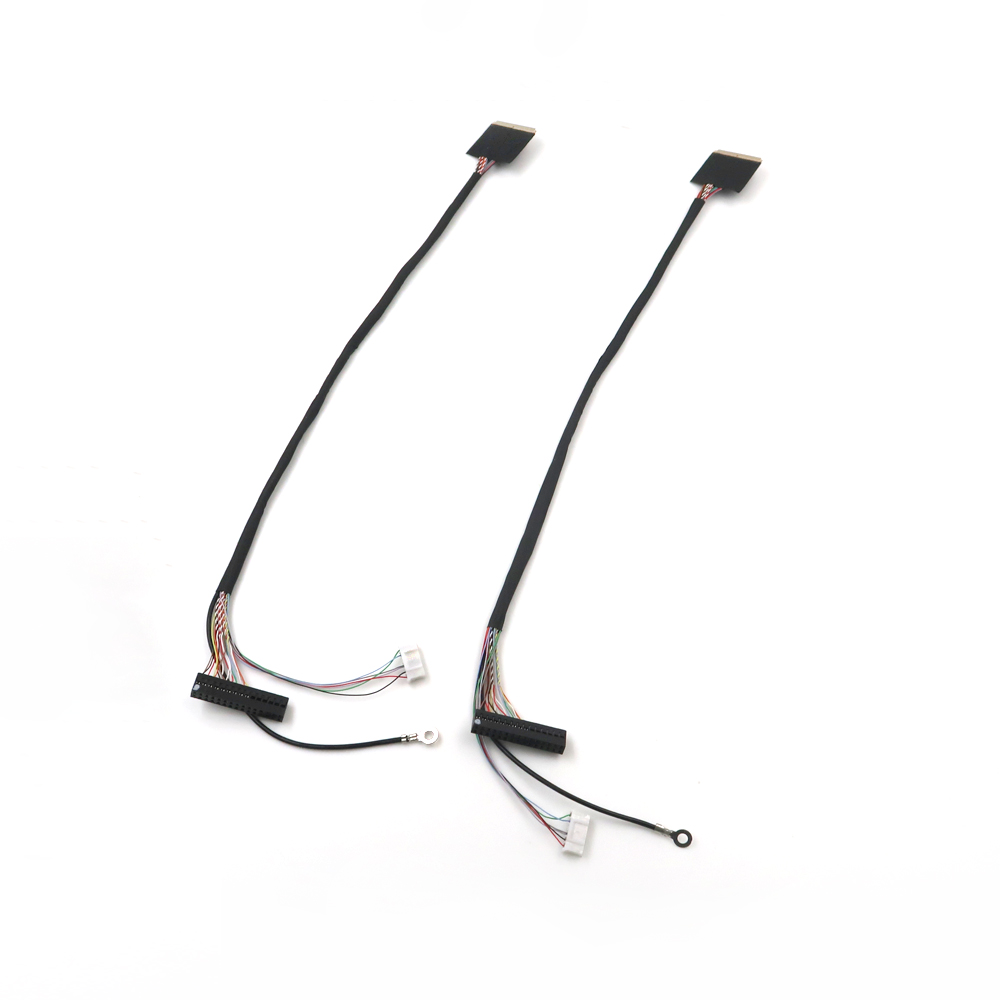 Custom Conector De 2,0 mm juotos kannettavan tietokoneen LCD LED IPEX -n&auml;ytt&ouml;kaapeli 20 24 36 40 41 50 51 pin LVDS-kaapeli LCD-paneelille