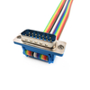 DB9 DB15 DB25 DB37 DIDC Male To Female Connector IDC Flat Cable Extension Cable
