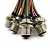 M12 IP67 Bảng điều khiển ph&iacute;a sau nam gắn với d&acirc;y Đầu nối d&acirc;y điện Thiết bị đầu cuối