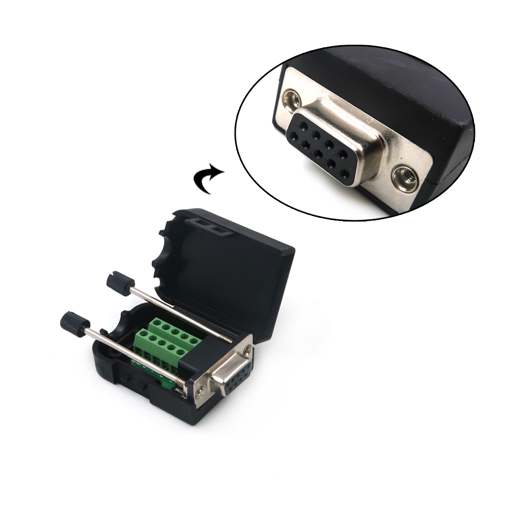 DB9 9-poliger l&ouml;tfreier Header-Port-Stecker und SUB-Buchse