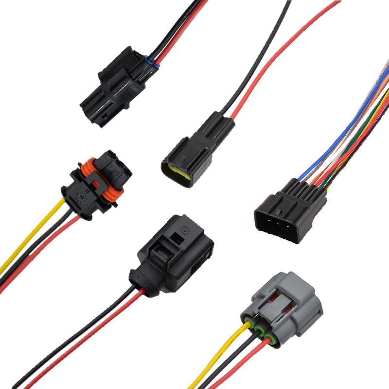 DT04-2P Deutsch tipo conector &agrave; prova d'&aacute;gua macho e f&ecirc;mea plugues traseiros conjunto de cabos para chicote de fios de carro autom&aacute;tico