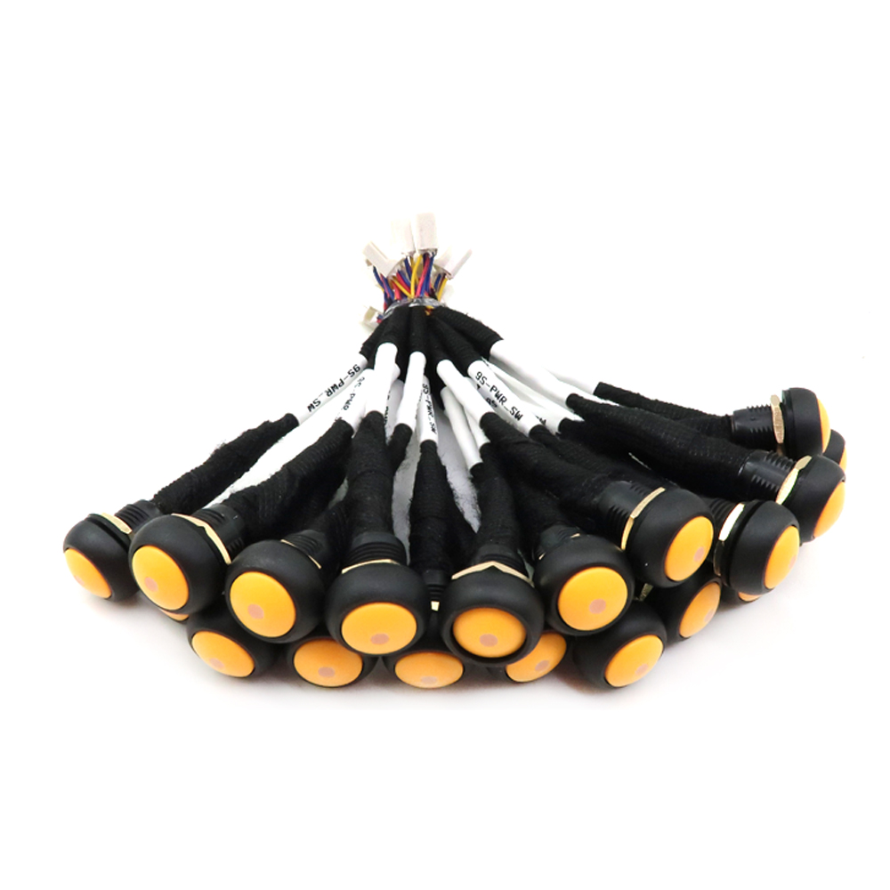 &Ouml;zelleştirilmiş LED Basmalı D&uuml;ğme Anahtarı Kablo Demeti ve Kablo D&uuml;zeneği