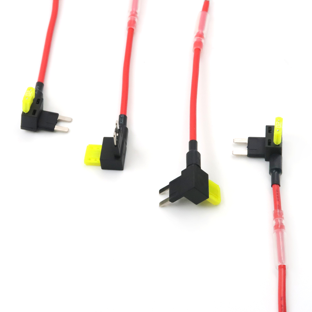 Waterproof Fuse Holder Socket Blade Car Auto Motorcycle Motorbike Fuse Cable Harness para sa Mga Kotse