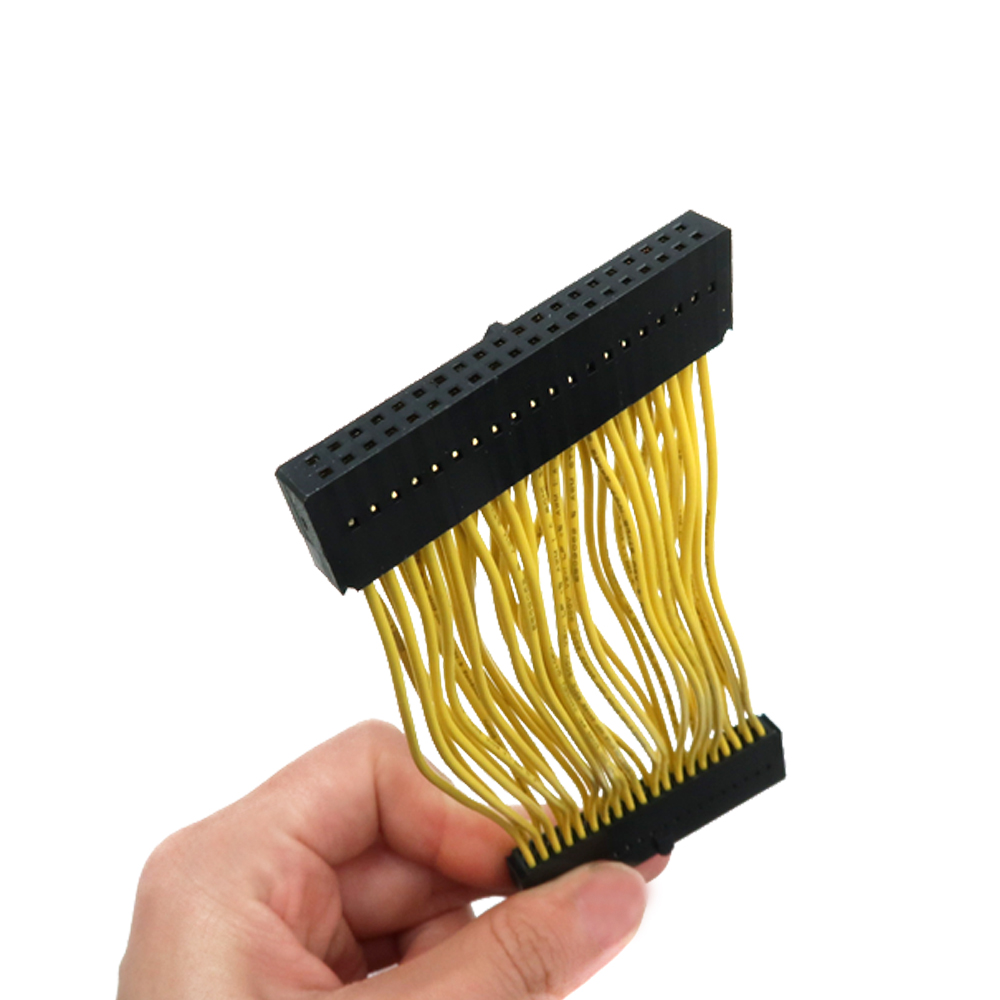 Chicote de cabos liso personalizado da fita do conjunto de cabos 2.0mm IDC do chicote de fios do fio do conector de 40 Pin