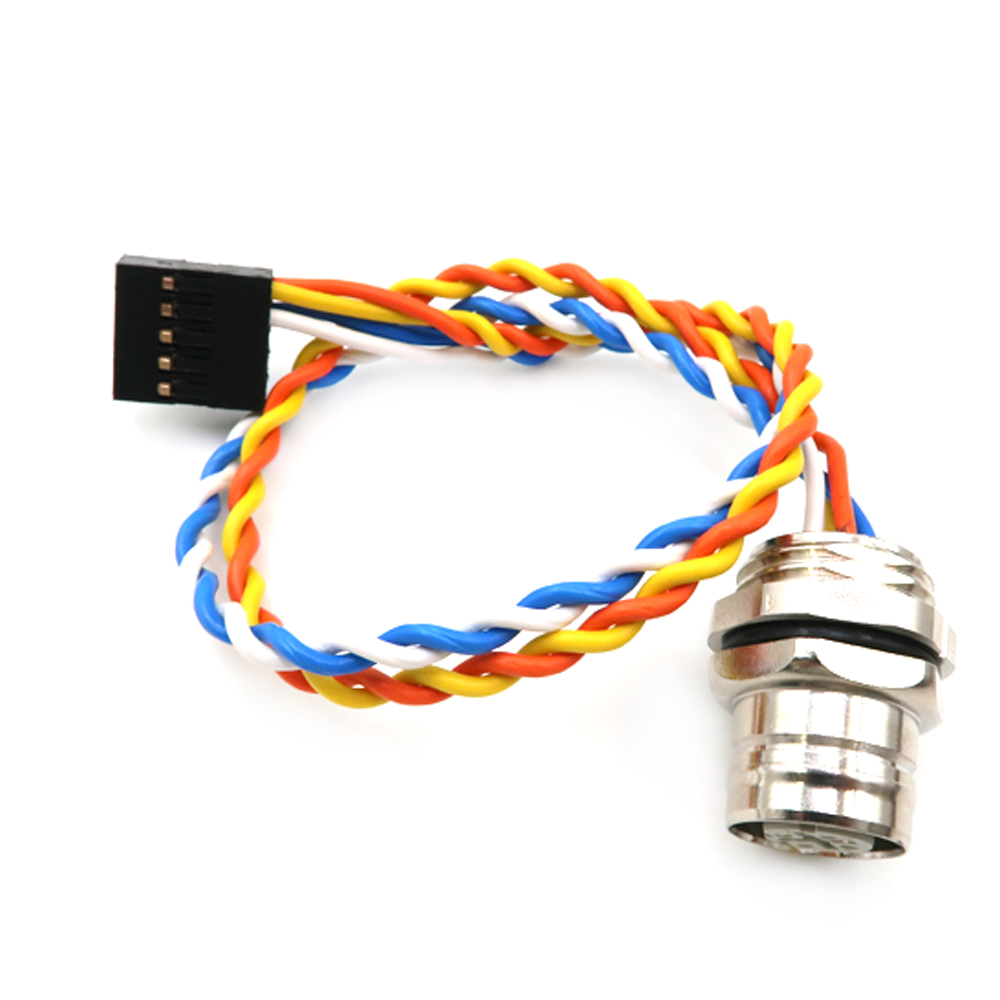 M12 IP67 Connector Cable Wire Electrical Spiral Cable Conventus