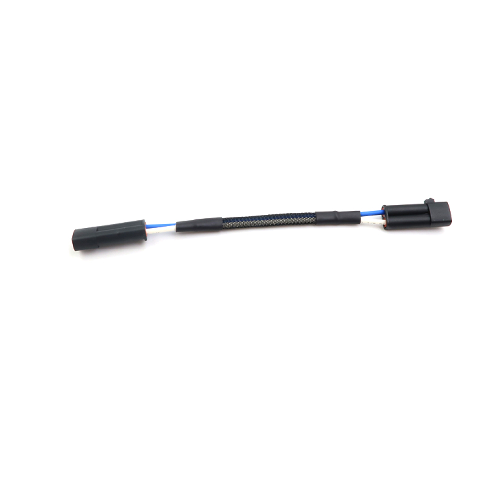 Adaptador de soquete de fia&ccedil;&atilde;o para l&acirc;mpada de farol automotivo, conector f&ecirc;mea duplo, chicote de cabos para luz de carro