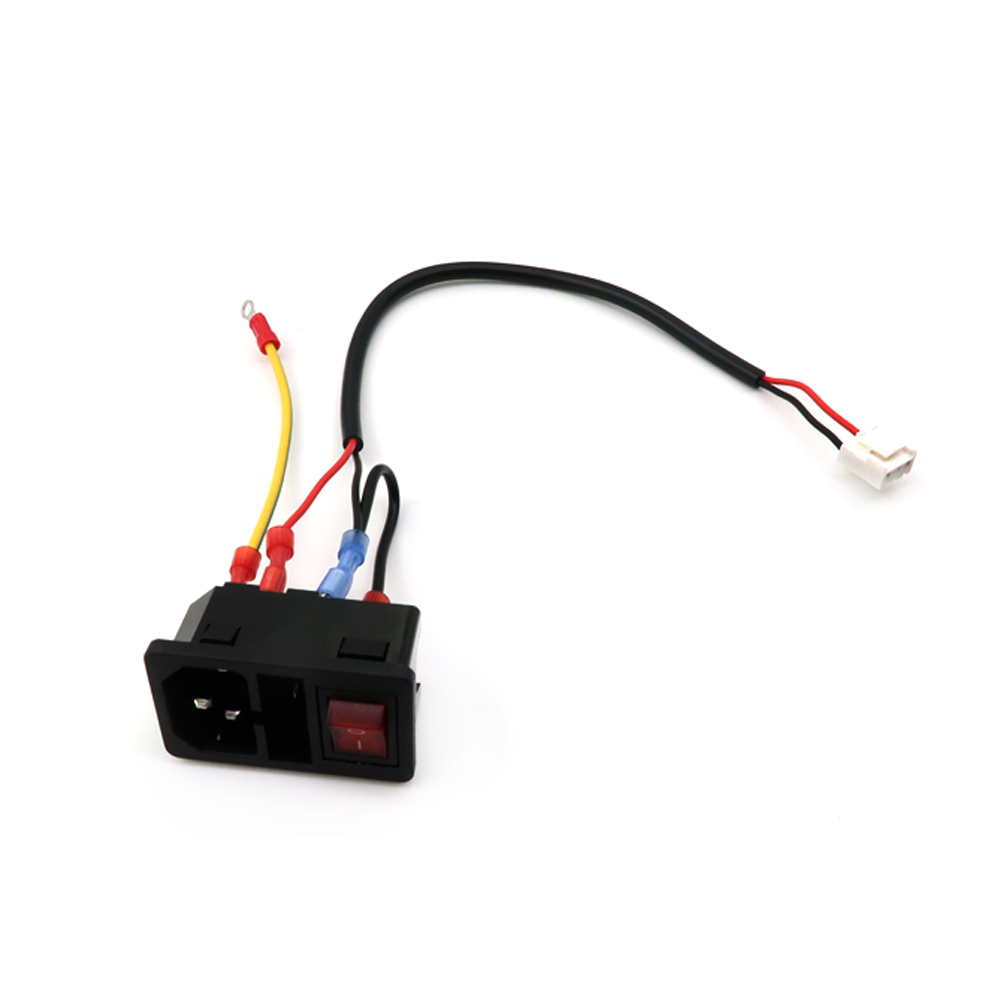 Chicote de fios autom&aacute;tico personalizado de alta qualidade com interruptor de fus&iacute;vel plugue macho chicote el&eacute;trico premium