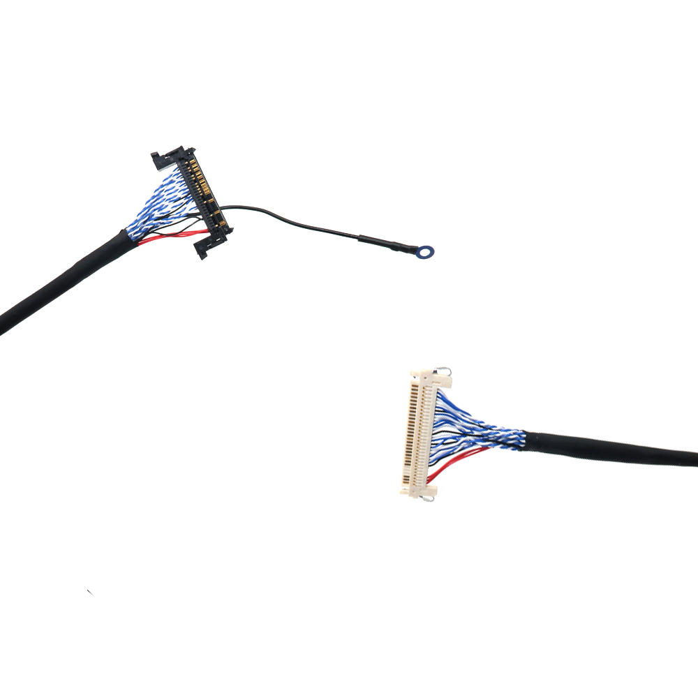 OEM 客製化 LCD 螢幕電纜 IPEX 顯示電纜轉 LVDS 電纜