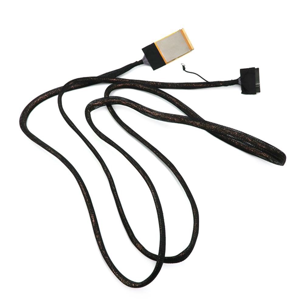 Kundenspezifisches EDP-Bildschirmkabel 0,5 mm Doppelstecker 4K-Koaxial-Lvds-Kabel I-PEX 20454 40Pin