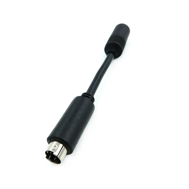 Industrial Cable 130mm Male Mini DIN Plug cable cum DC3.5 Plug To Mini DIN 10p Male Audio Cable