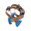 DB9 DB15 DB25 DB37 DIDC Male To Female Connector IDC Flat Cable Extension Cable