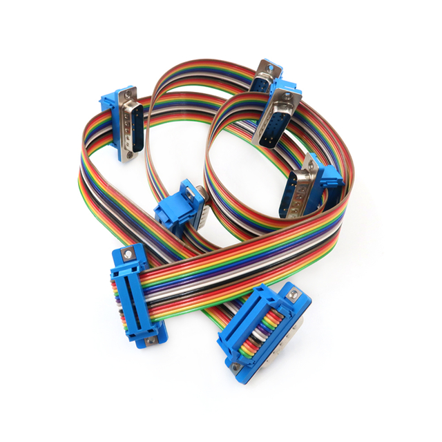 DB9 DB15 DB25 DB37 DIDC Male Connector IDC Flat Cable Extensio Cable