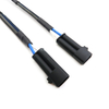 Adaptador de soquete de fia&ccedil;&atilde;o para l&acirc;mpada de farol automotivo, conector f&ecirc;mea duplo, chicote de cabos para luz de carro