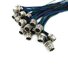 M12 IP67 Bảng điều khiển ph&iacute;a sau nam gắn với d&acirc;y Đầu nối d&acirc;y điện Thiết bị đầu cuối
