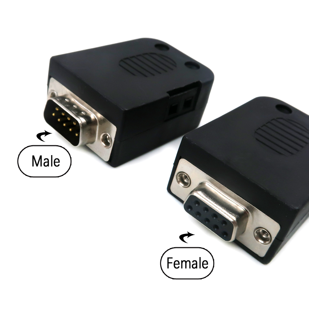DB9 9-poliger l&ouml;tfreier Header-Port-Stecker und SUB-Buchse