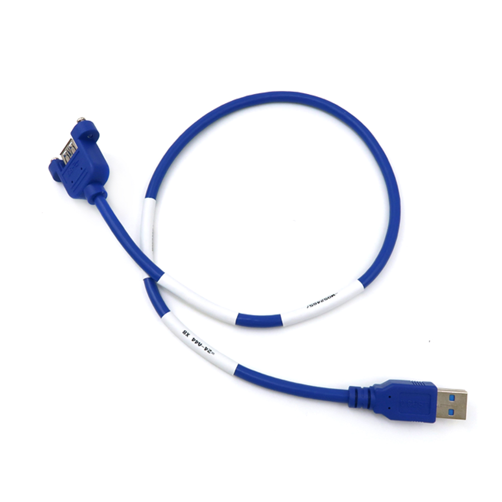 USB 3.0 A 型公-母延長線帶面板安裝螺絲支援客製化訂單