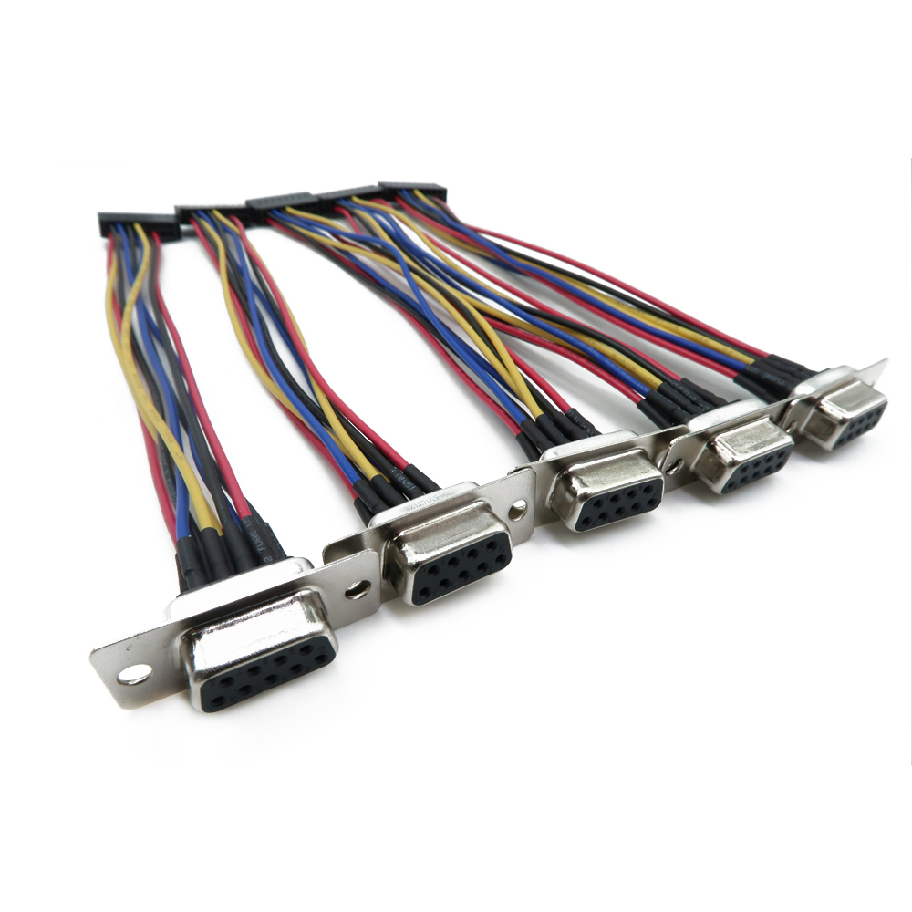 D-sub 9pin priključna žica po meri za povezavo moških in ženskih konektorjev DB9