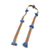 DB9 DB15 DB25 DB37 DIDC Male To Female Connector IDC Flat Cable Extension Cable