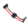  SATA Serial ATA 7+15 Pin Male ad Male Data Power Cable GPS Positioning Automotive Wiring Iunge