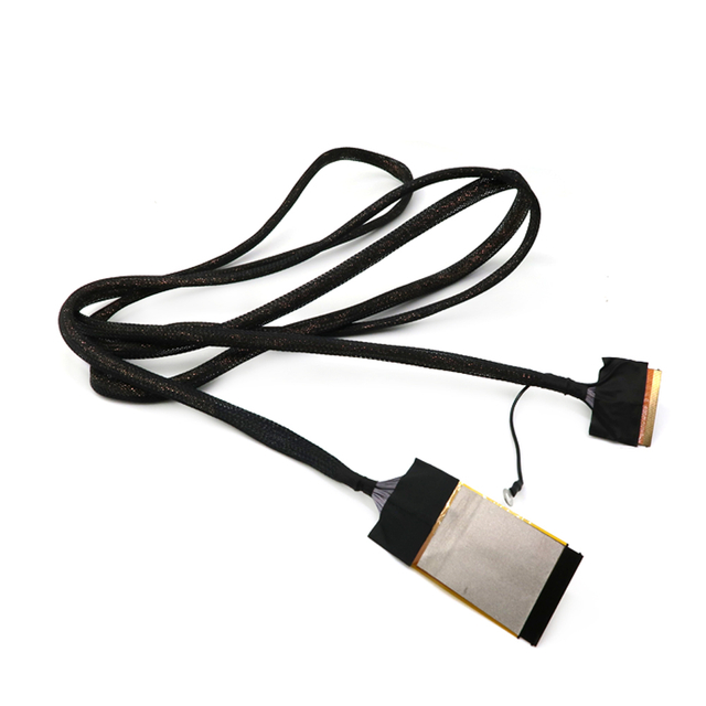 Aangepaste EDP-schermkabel 0,5 mm dubbele connector 4K coaxiale Lvds-kabel I-PEX 20454 40Pin