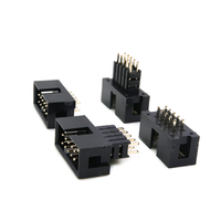 Pl&aacute;stico dual de la fila del Pin de la echada 10 de los 2.54Mm con el jefe femenino de la caja del poste para los metros electr&oacute;nicos