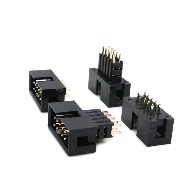 2.54Mm Pix 10 Pin Dual Row Plastic Cum Post Female Box Header For Electronic Meters