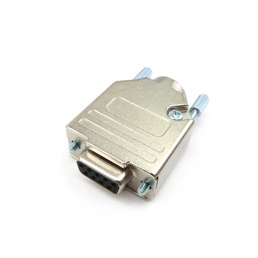 DB 25 Shielded Crimp Lod Pins D-sub Shell Connector Serie Huva Hane Hona Zinklegering Huva