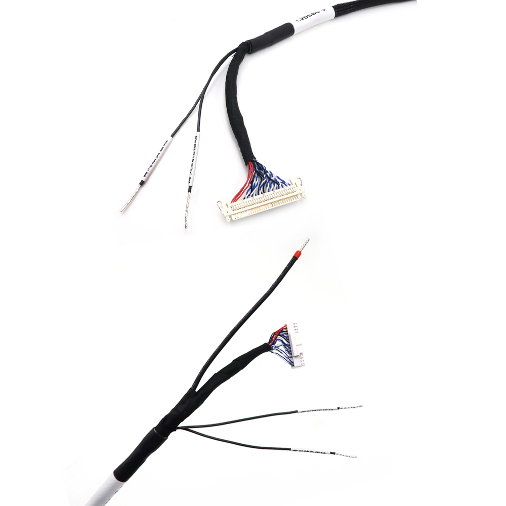 LCD LED-sk&aelig;rm LVDS-kabels&aelig;t Lot til test af LCD-panel med LED LCD-tester - Universal LVDS-kabels&aelig;t